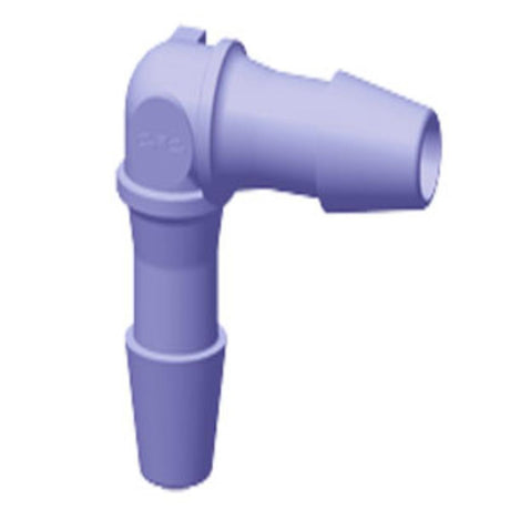 HE491 Elbow Fitting Purple Tint Polycarbonate 1/8 HB X 1/8 HB