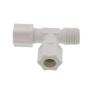 JACO 75-8-8-P-PG Polypropylene Male Run Tee 1/2 OD Tube x 1/2 MPT