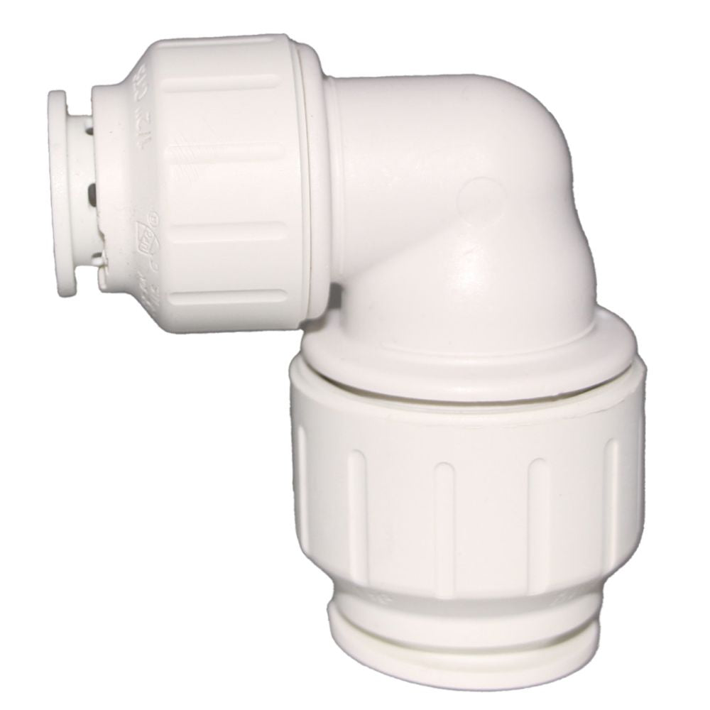 John Guest Reducing Union Elbow - 3/4 CTS x 1/2 CTS