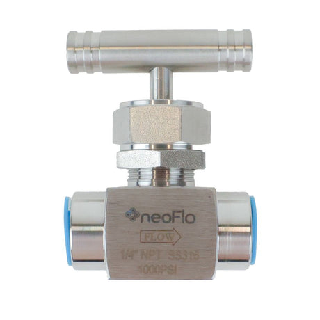 Panel Mount Needle Valve - 1/4" FNPT 316 SS