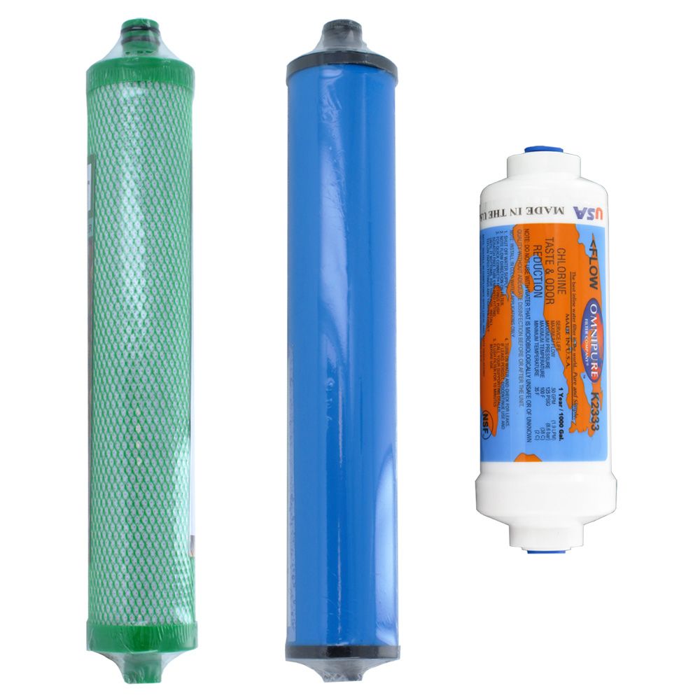 Microline TFC-25D RO System Replacement Prefilter and Postfilter Kit