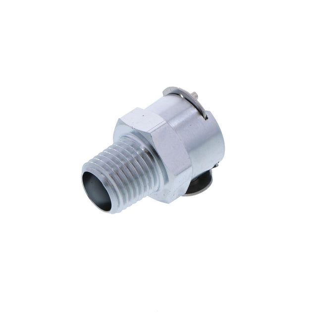 LCD10004V Valved Male Thread Coupling Body 1/4 NPT FKM [Viton] O-ring