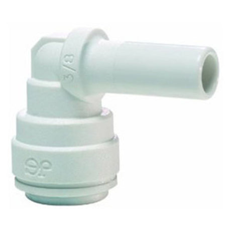 John Guest Stem Elbow Connector Polypro - 3/8 Stem x 3/8