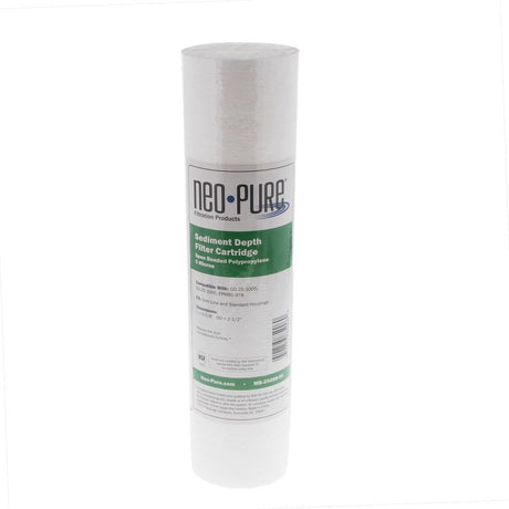 Neo-Pure MB-25098-05 9-7/8" Polypropylene Sediment Depth Filter 5 Mic