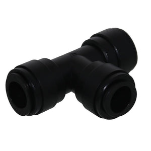 NeoFit - Acetal Black Union Tee- 15mm tube OD