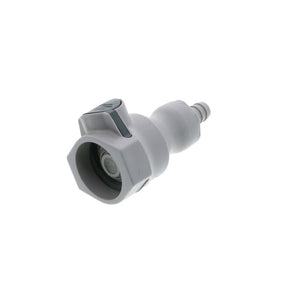 UDC Valved In-Line Hose Barb Coupling Body - 3/8 ID Barb Buna-N O-Ring