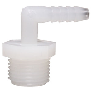 Male Elbow Barb x Male NPT - 3/8" HB x 3/4" MNPT