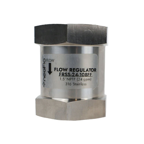 Neo-Pure Stainless Steel  Flow Control 24 GPM 316SS 1.5" FPT x FPT