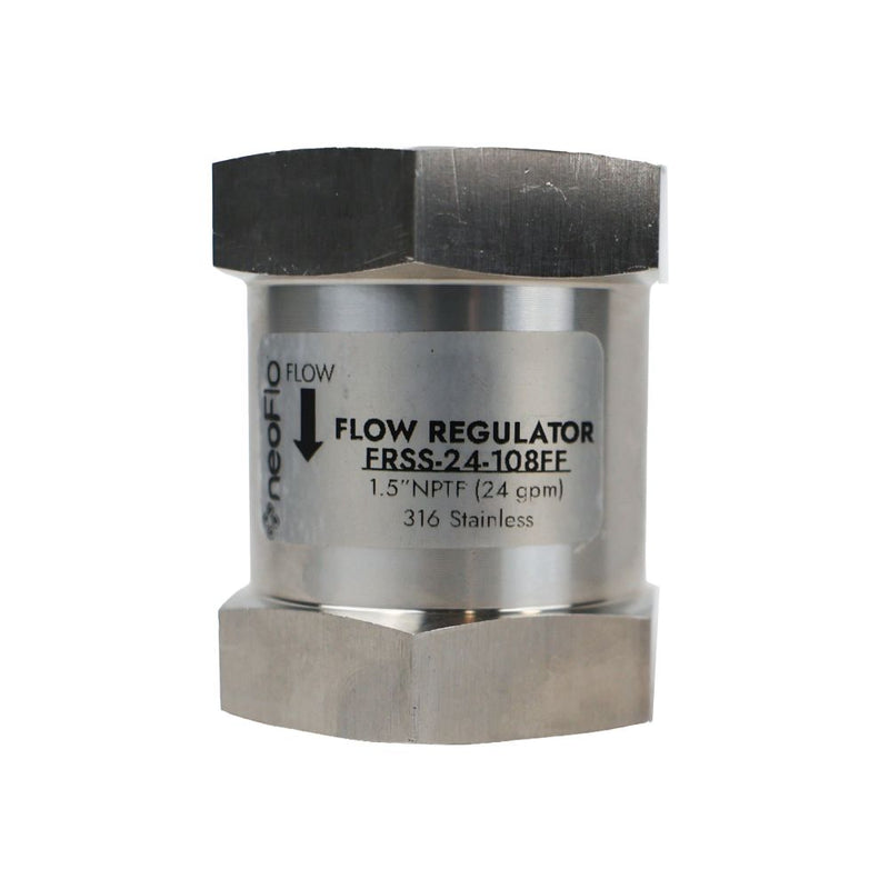 Neo-Pure Stainless Steel  Flow Control 24 GPM 316SS 1.5" FPT x FPT