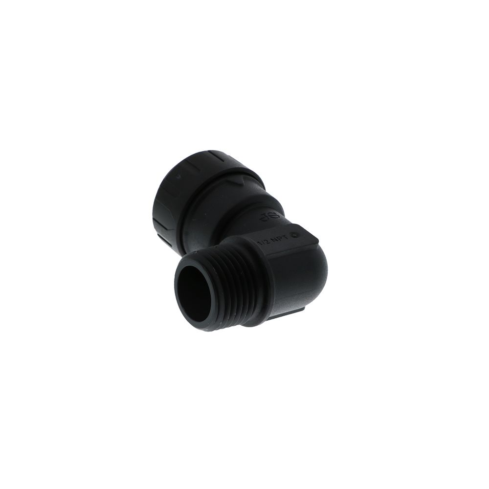 John Guest Black Plug-In Elbow - 3/4 CTS x 3/4 Stem