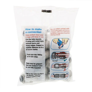 John Guest Superseal Flow Bend Elbow - 5/16 Superseal x 3/8