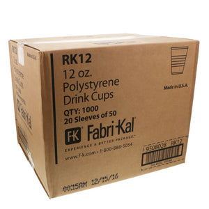 Translucent Plastic Cup 12SN 12 oz [1,000/cs]