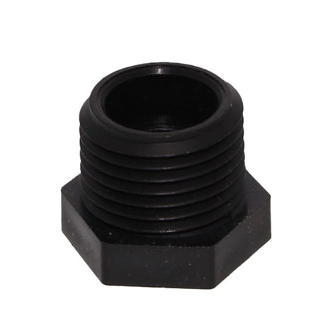 Bushing 1" MNPT x 1/2" FNPT Polypro Black
