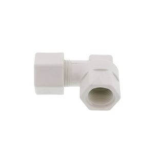 JACO 45-10-8-P-PG Polypropylene Female Elbow 5/8 OD Tube x 1/2 MPT