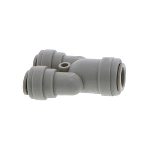 DMfit Two Way Divider - 3/8 Push-in [in] x 5/16 Push-in [out]