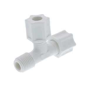 JACO 75-5-4-P-O Polypropylene Male Run Tee 5/16 OD Tube x 1/4 MPT