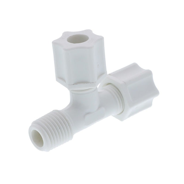 JACO 75-5-4-P-O Polypropylene Male Run Tee 5/16 OD Tube x 1/4 MPT