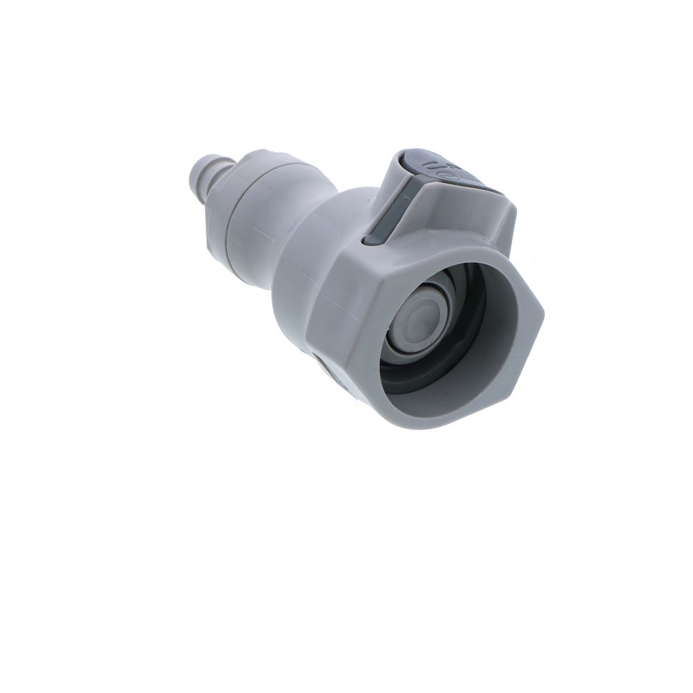 UDC Valved In-Line Hose Barb Coupling Body - 3/8 ID Barb EPDM O-Ring