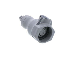 UDC Valved In-Line Hose Barb Coupling Body - 3/8 ID Barb EPDM O-Ring