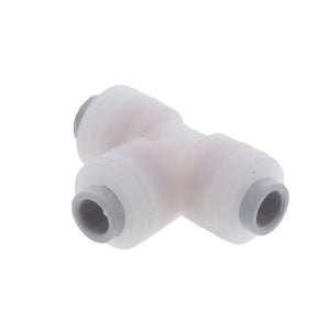 Kynar PVDF Male Run Swivel Tee - 1/4 x 1/8 NPTF