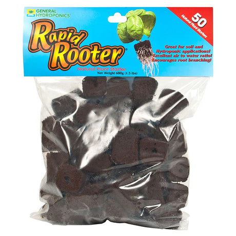 General Hydroponics Rapid Rooter Natural Plant Starter Plugs