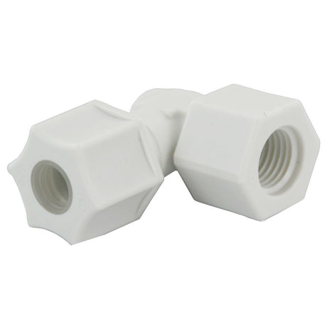 JACO 45-6-4-P-PG Polypropylene Female Elbow 3/8 OD Tube x 1/4 FPT