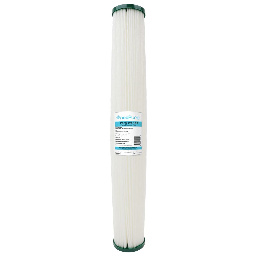 Neo-Pure PS-27195-100 19-1/2" High Efficiency Pleated Filter 100 micron
