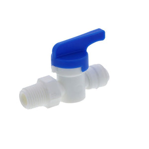 DMfit Hand Valve Male Connector - 1/4" Push-in x 1/4" NPTF