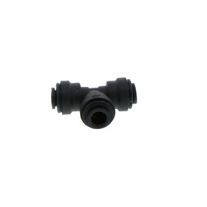 John Guest Union Tee Black Polypropylene - 1/4