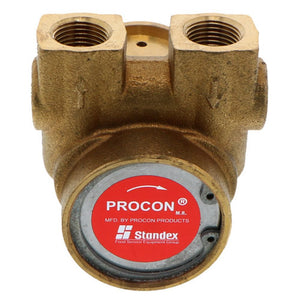 Procon Pump Brass w/ .188" Double Flat Drive 35 GPH 3/8" NPT