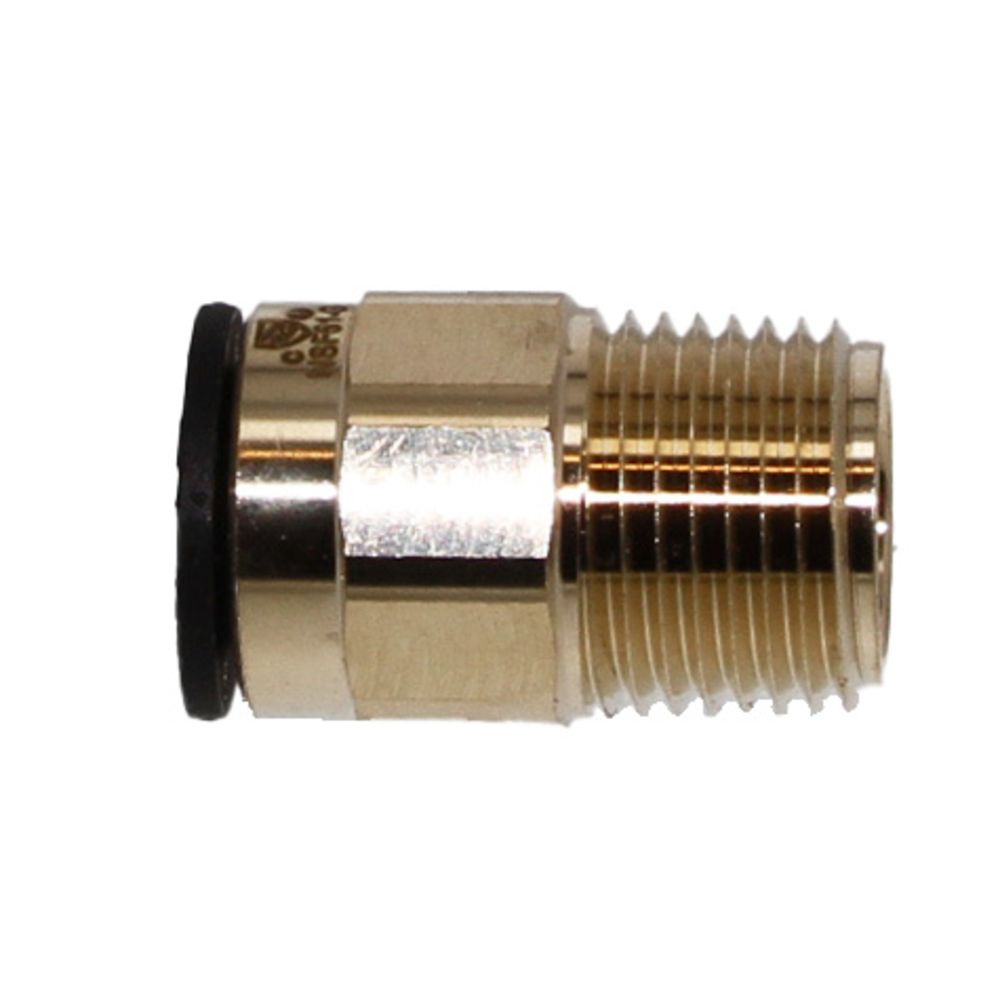 John Guest Lead-Free ProLock Brass Male Connector NPT - 1/2 CTS x 1/2 NPT