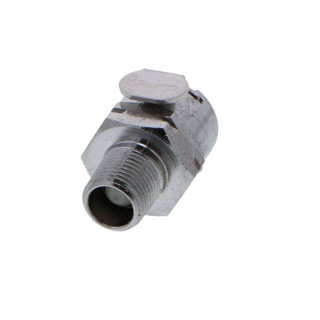 MCD1002BSPT Valved Male Thread Coupling Body 1/8 BSPT