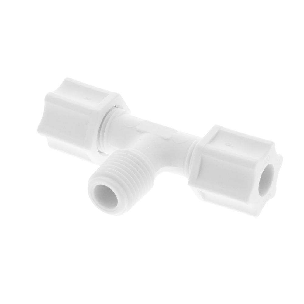 JACO 60-5-4-P-O Polypropylene Male Branch Tee 5/16 OD Tube x 1/4 MPT