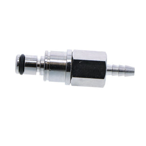 Multi-Mount Non-Valved Hose Barb Coupling Insert - 1/8 ID Barb Chrome