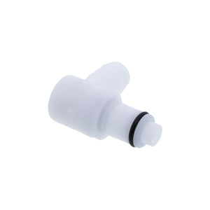 PLCD23006V Valved Elbow Hose Barb Coupling Insert 3/8 ID Barb FKM [Viton] O-rings