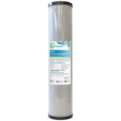 20" BB Filtrex Matrikx +Pb1 Lead, VOC, Cyst, Chlorine Taste & Odor Filter