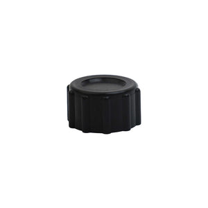 End Cap, Knurled, 3/4 FNH, w/o Gasket, Black PP