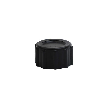 End Cap, Knurled, 3/4 FNH, w/o Gasket, Black PP