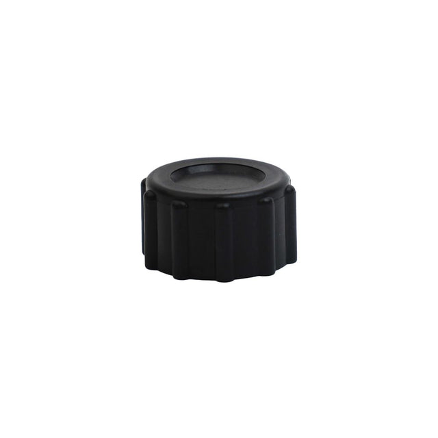End Cap, Knurled, 3/4 FNH, w/o Gasket, Black PP