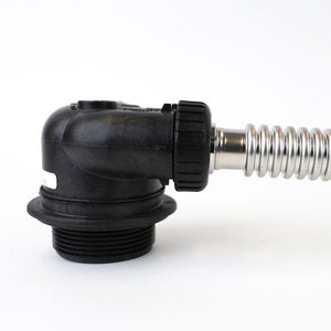 Flexible Stainless Steel Water Softener Connector – Clack Valve Connection by QC x 24” 