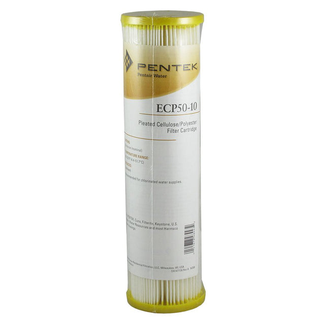 9-3/4" Pentek Pleated Cellulose-Polyester ECP50-10 50 mic Filter