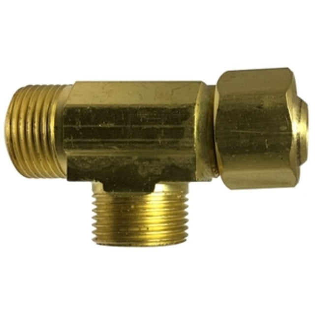 Brass LF 773 3/8"X3/8"X1/4" Swivel Tee