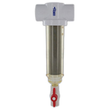 Rusco Chemically Resistant Spin Down Filter T Style 1-1/2" SS - 100 Mesh [152 micron]