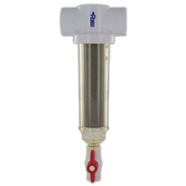 Rusco Chemically Resistant Spin Down Filter T Style 1-1/2" SS - 100 Mesh [152 micron]