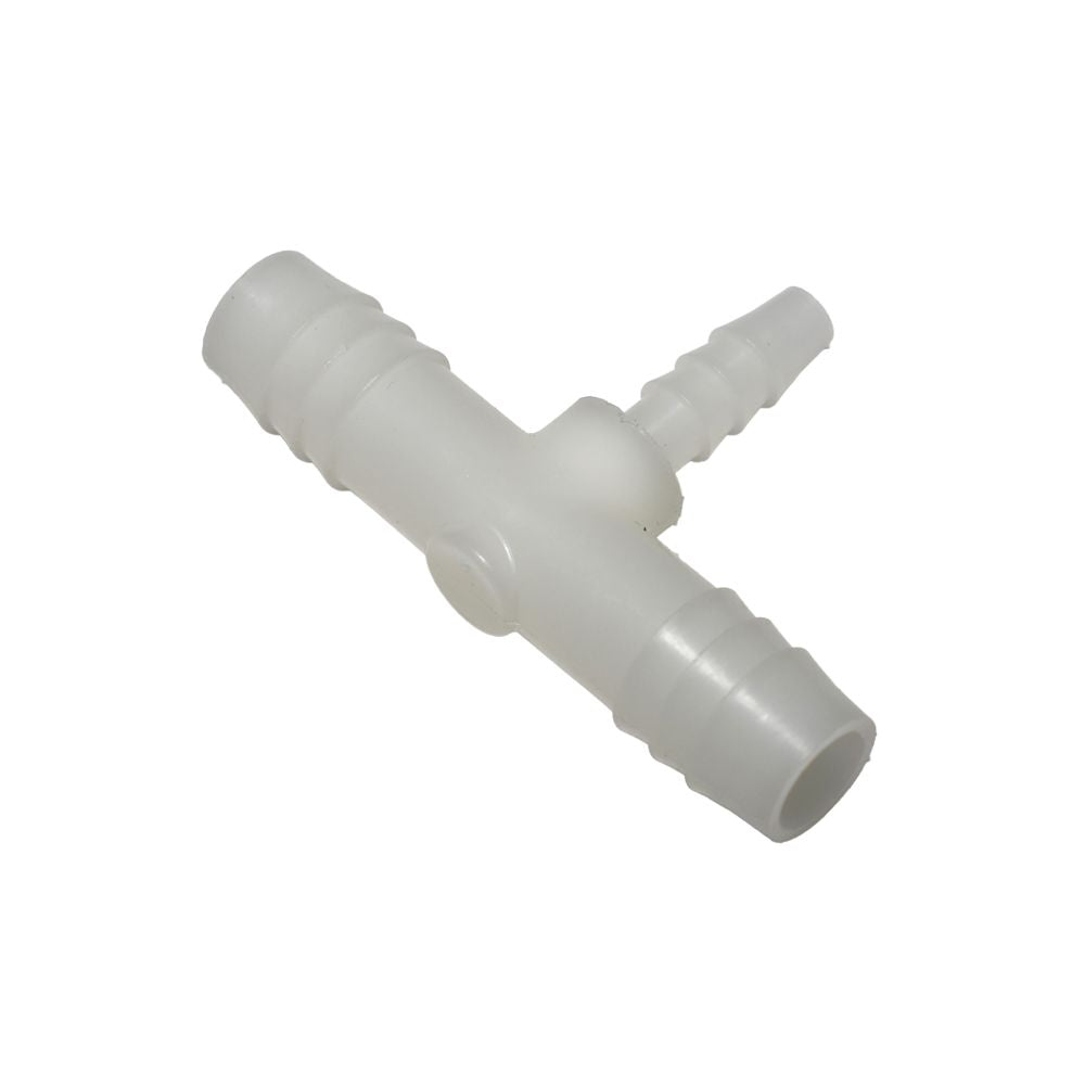 THERMOBARB® Natural Nylon Barbed Tee | 1/4" x 1/2" x 1/2" Hose Barb