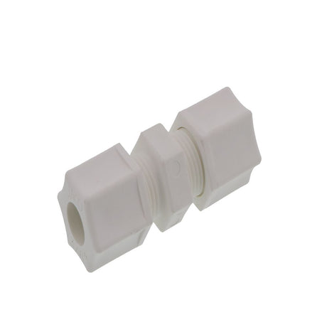 JACO 15-6-P-O Polypropylene Union Connector 3/8 OD Tube x 3/8 OD Tube