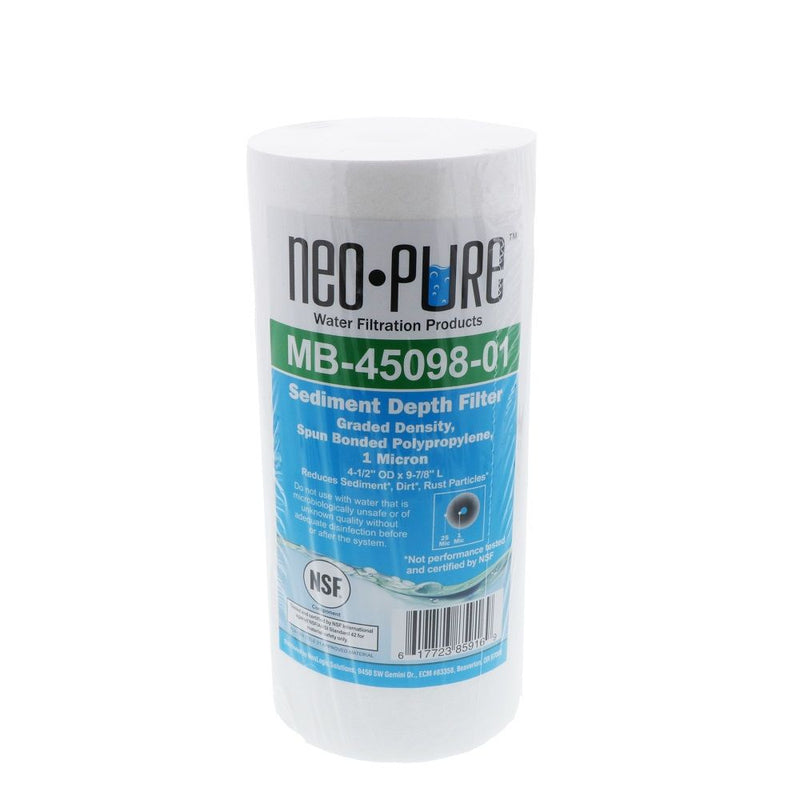 Neo-Pure 10" BB Graded Density Polypropylene Sediment Filter 25/1 mic