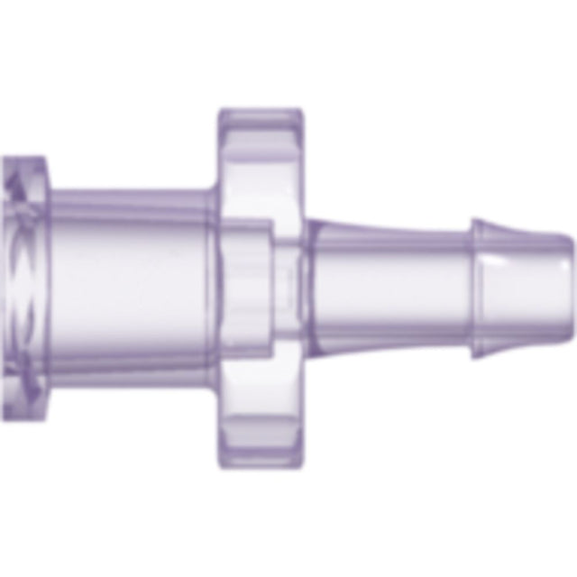 LinkTech Female Luer Thread Style to 500 Series Barb, 1/8" [3.2 mm] ID Tubing, Rad. Stable Polycarbonate