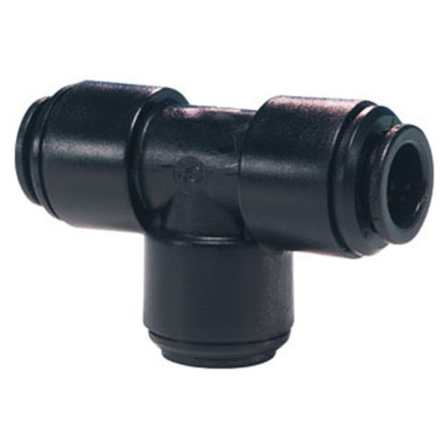 John Guest Union Tee BLACK ACETAL - 8mm