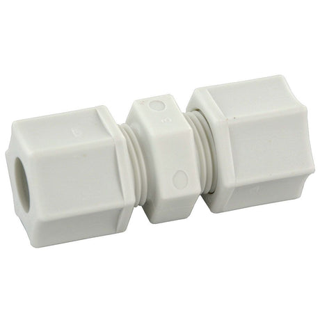 JACO 15-8-P-PG Polypropylene Union Connector 1/2 OD Tube x 1/2 OD Tube